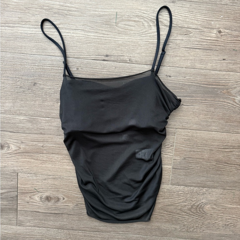 Open Edit Sheet Black Tank Top